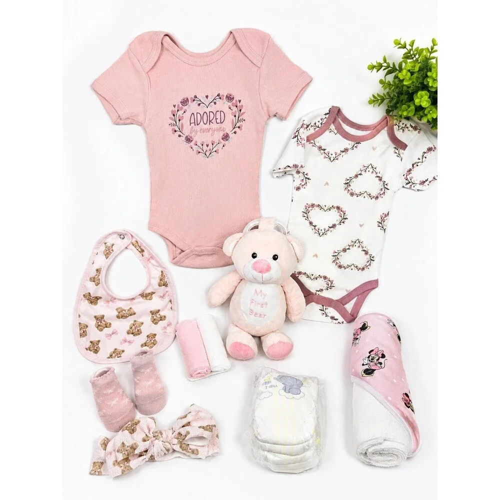 Newborn Baby Girl Gift Set – 15 Piece